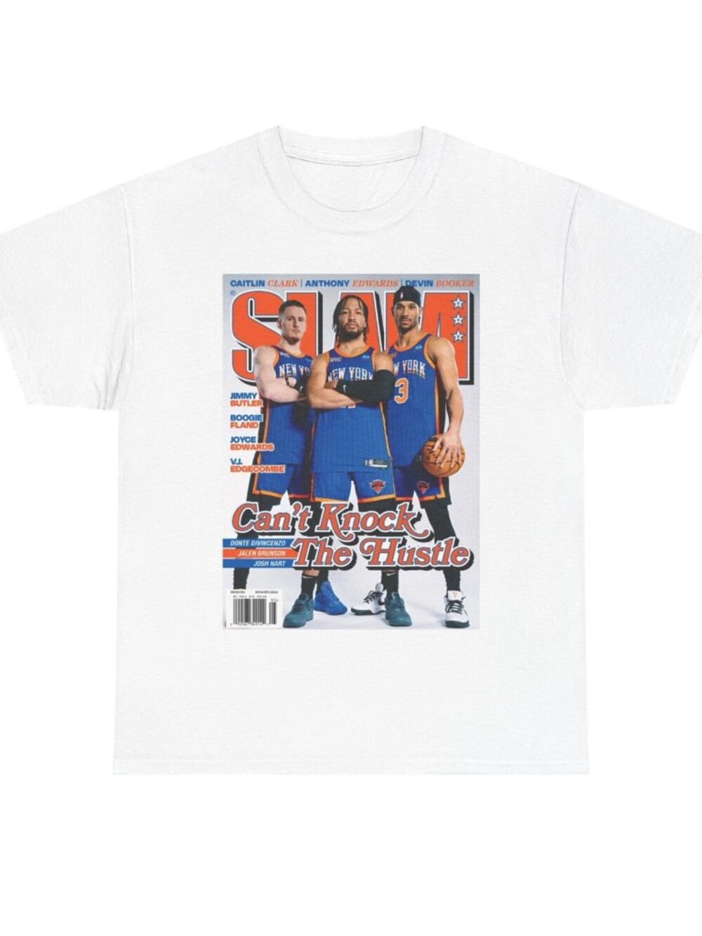 Jalen Brunson Josh Hart New York Knicks NBA Slam Cover T-Shirt